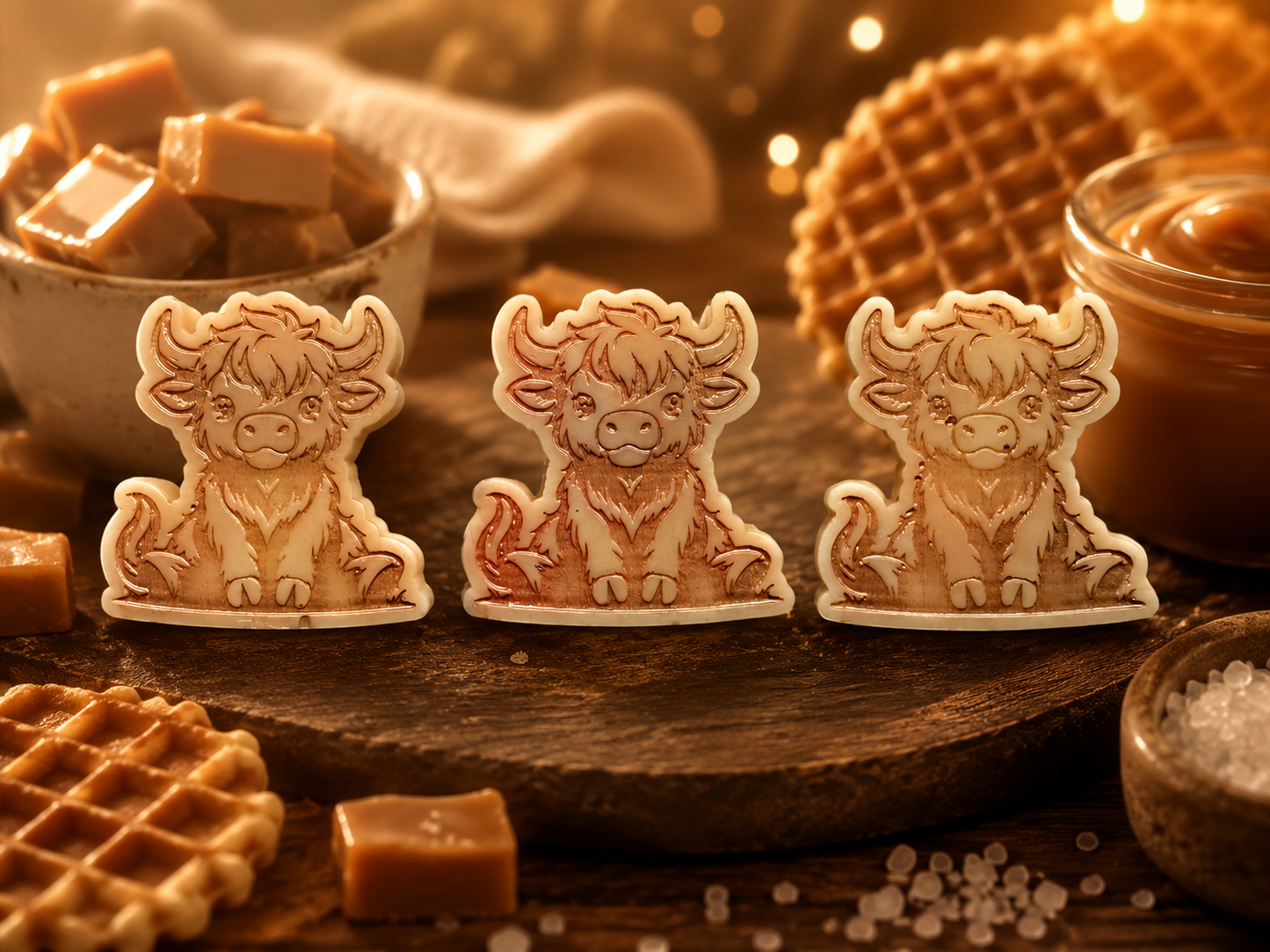 Golden Toffee Waffles