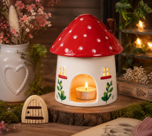 Mushroom House Oil Burner/Wax Warmer.
